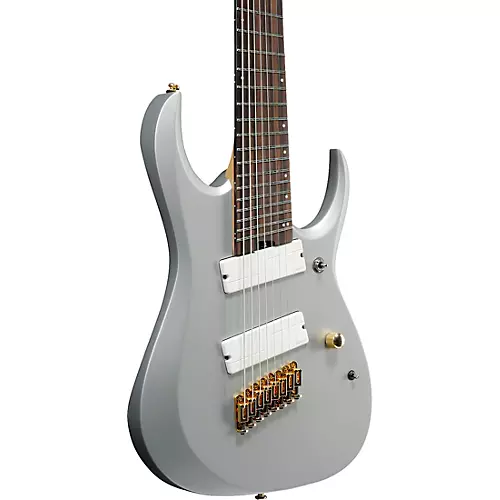 Ibanez RGDMS8 RGD Axe Design Lab Multi-Scale 8-String Electric Guitar Classic Silver Matte - musicians--Friend