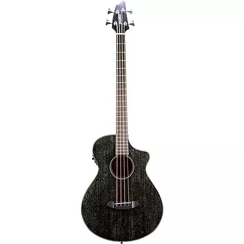 Breedlove Rainforest S Concert Acoustic-Electric Bass Guitar Black Gold - musicians--Friend