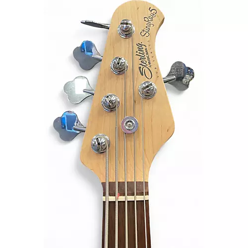 Used Sterling by Music Man SUB SERIES STINGRAY 5 Ice Blue Metallic Electric Bass Guitar Ice Blue Metallic - musicians--Friend