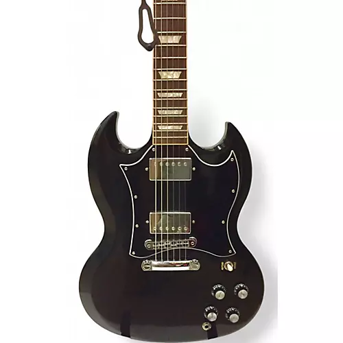 Used Gibson SG Standard Black Solid Body Electric Guitar Black - musicians--Friend