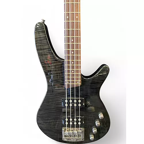 Used Ibanez SRX500 Black Electric Bass Guitar Black - musicians--Friend