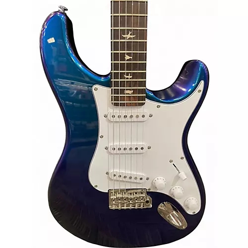 Used PRS SE Silver Sky Trans Blue Solid Body Electric Guitar Trans Blue - musicians--Friend