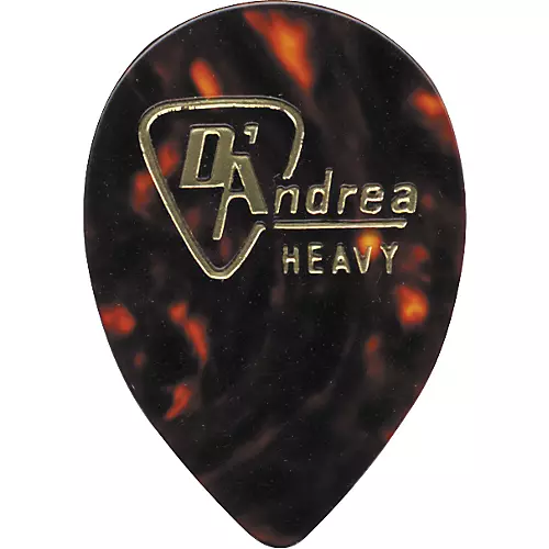 D'Andrea 358 Guitar Picks Teardrop Celluloid Jazz One Dozen Shell Heavy - musicians--Friend