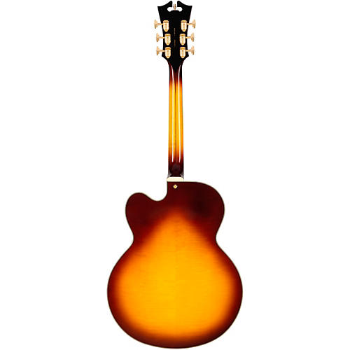 D'Angelico Excel EXL-1 Hollowbody Electric Guitar w/ Seymour Duncan Johnny Smith Mini Humbucker Dark Iced Tea Burst - musicians--Friend