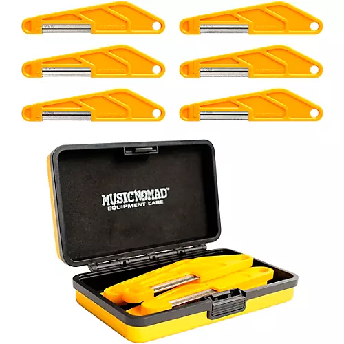 Music Nomad 6 pc. Electric Guitar Diamond Coated Nut File Set - Light Strings - musicians--Friend