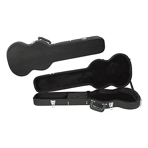 Musician's Gear Deluxe SGS Solid-Guitar-Style Hardshell Case Black - musicians--Friend