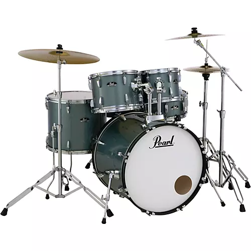 Open-Box Pearl Roadshow 5-Piece Drum Set With Hardware and Zildjian Planet Z Cymbals Condition 1 - Mint Charcoal - musicians--Friend