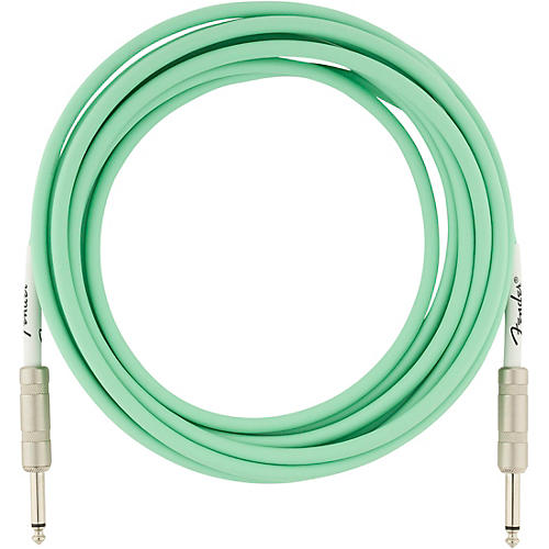 Fender Original Series Straight to Straight Instrument Cable 15 ft. Surf Green - musicians--Friend