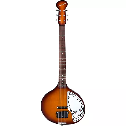 Danelectro Baby Sitar Electric Guitar Red Crackle - musicians--Friend