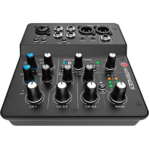 Harbinger LV7 7-Channel Analog Mixer With Gator Mixer Bag and Cables - musicians--Friend