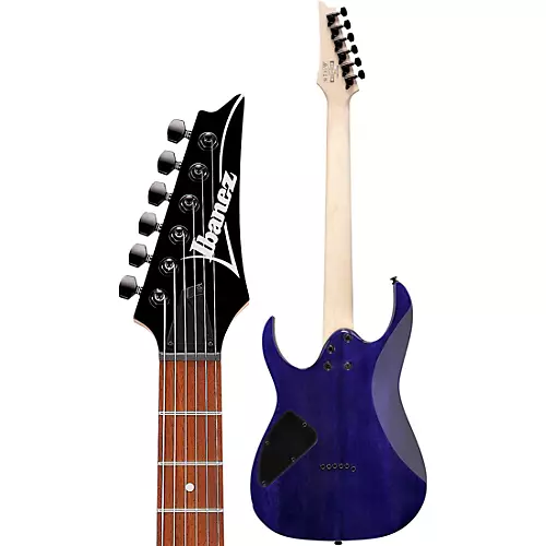 Ibanez RG421QM Quilted Maple Top Electric Guitar Cerulean Blue Burst - musicians--Friend