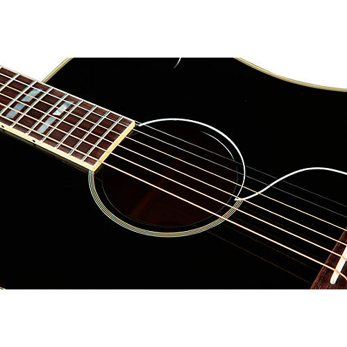Gibson Elvis Dove Acoustic-Electric Guitar Ebony - musicians--Friend