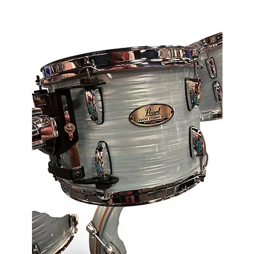 Used 2024 Pearl 4 Piece Session Studio Select Ice Blue Oyster Drum Kit Ice Blue Oyster - musicians--Friend