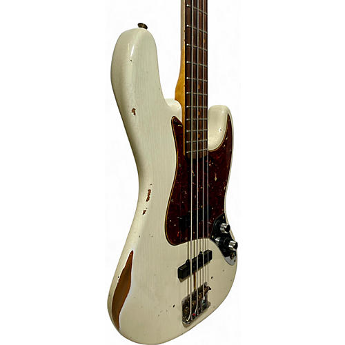 Used Fender CUSTOM SHOP 1960 JAZZ BASS Olympic White Electric Bass Guitar Olympic White - musicians--Friend