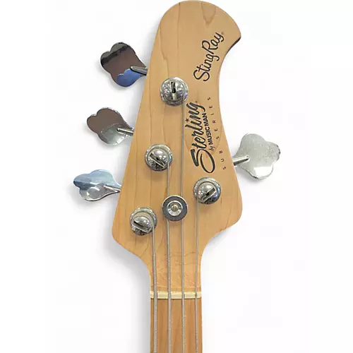 Used Sterling by Music Man Ray4 Black Electric Bass Guitar Black - musicians--Friend
