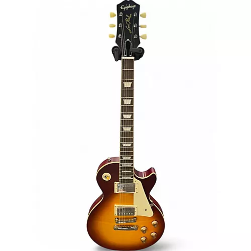 Used Epiphone 1959 Reissue Les Paul Standard Cherry Sunburst Solid Body Electric Guitar Cherry Sunburst - musicians--Friend