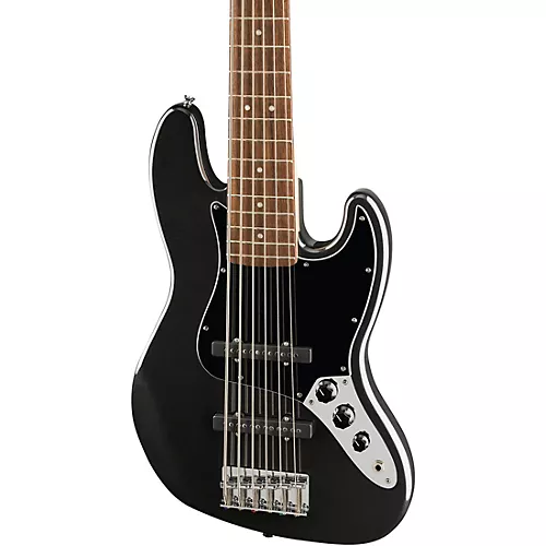 Squier Affinity Series Jazz Bass VI Black Metallic - musicians--Friend
