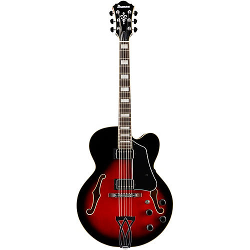 Ibanez Artcore AF75 Hollowbody Electric Guitar Transparent Red Sunburst - musicians--Friend