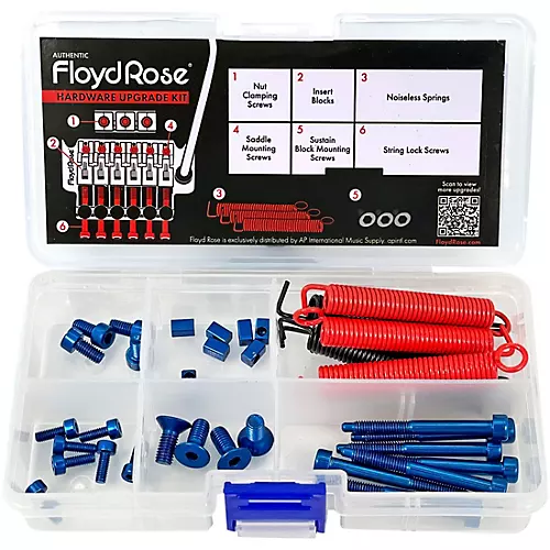 Floyd Rose Stainless Steel Hardware Upgrade Kit Pink - musicians--Friend