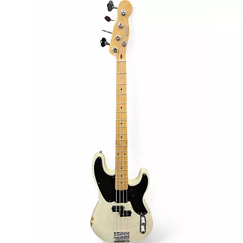 Used Fender Mike Dirnt Road Worn Precision Bass WHITE Electric Bass Guitar WHITE - musicians--Friend