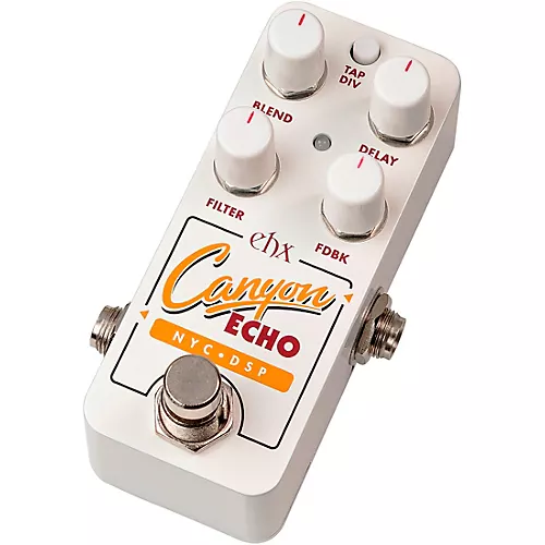 Electro-Harmonix Canyon Echo Digital Delay Effects Pedal White - musicians--Friend