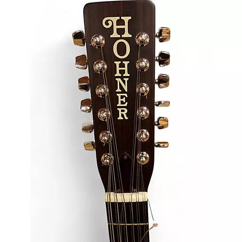 Used Hohner HG12L Natural 12 String Acoustic Guitar Natural - musicians--Friend
