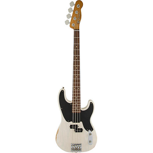 Fender Mike Dirnt Road Worn Precision Bass White Blonde Rosewood Fingerboard - musicians--Friend