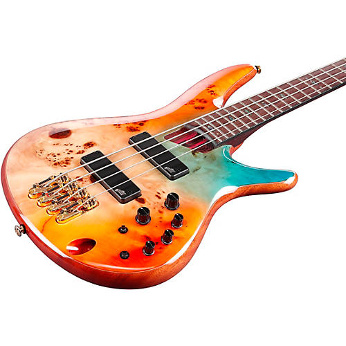 Ibanez Premium SR1600D 4-String Electric Bass Guitar Autumn Sunset Sky - musicians--Friend