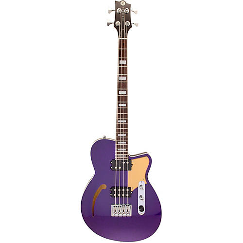 Reverend Linh Lee Signature Lil Linhbacker Semi-Hollow Bass Purple Sparkle - musicians--Friend