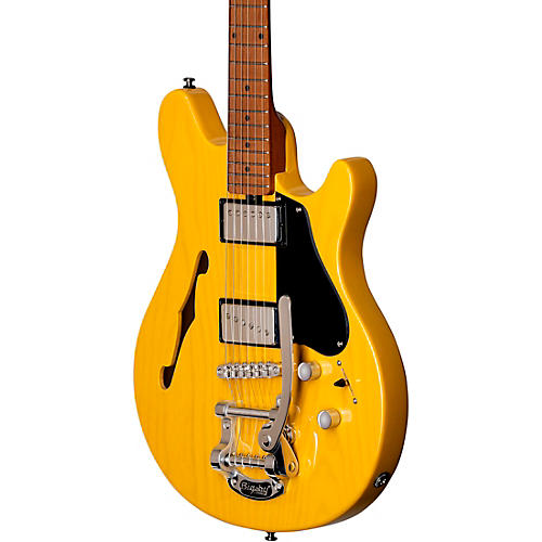 Sterling by Music Man Valentine Chambered Bigsby Electric Guitar Butterscotch - musicians--Friend