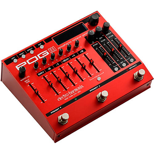 Electro-Harmonix POG3 Polyphonic Octave Generator Effects Pedal Red - musicians--Friend