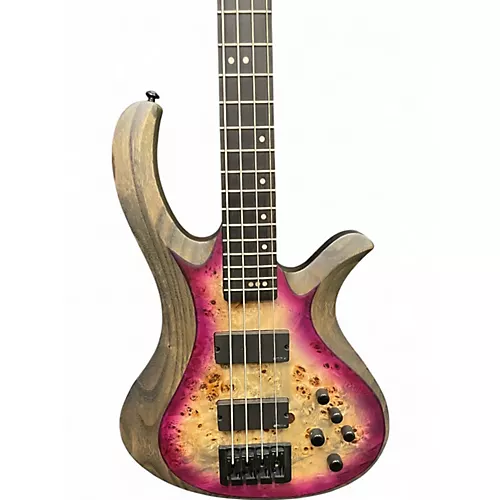 Used Schecter Guitar Research RIOT 4  AURORA BURST Electric Bass Guitar AURORA BURST - musicians--Friend