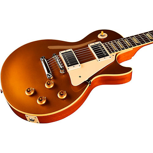 Gibson Custom M2M 1957 Les Paul Goldtop Reissue Gloss Electric Guitar Double Gold - musicians--Friend