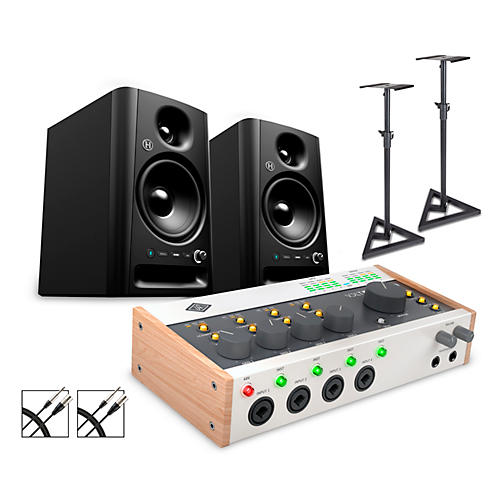 Universal Audio Volt 476P With Harbinger Studio Monitor Pair, Stands & Cables SM505 - musicians--Friend