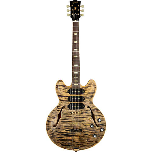 Gibson Custom M2M 1964 ES-335 Figured P-90 VOS Semi-Hollow Electric Guitar Transparent Cherry - musicians--Friend