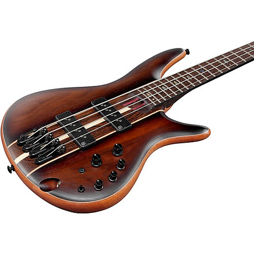 Ibanez Premium SR1350B 4-String Electric Bass Dual Mocha Burst Flat - musicians--Friend