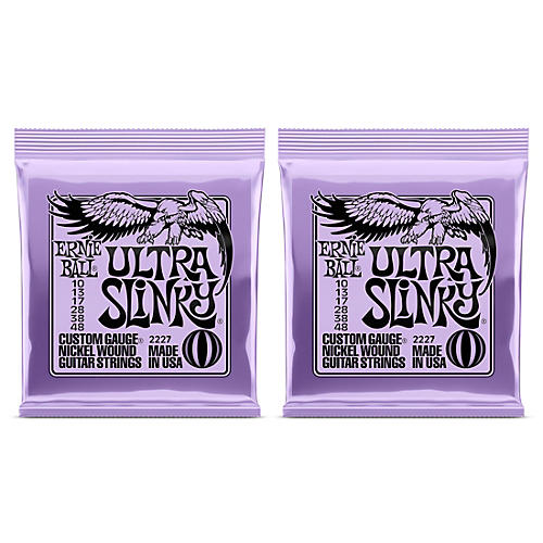 Ernie Ball 2227 Ultra Slinky Nickel Wound Electric Guitar Strings 2-Pack - musicians--Friend