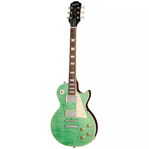 Epiphone Les Paul Standard '50s Figured Electric Guitar Seafoam Green - musicians--Friend
