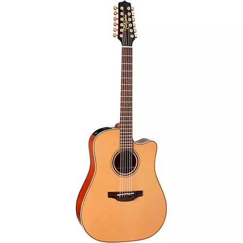 Takamine P3DC 12-String Pro Series Dreadnought Cutaway Acoustic-Electric Guitar Natural - musicians--Friend