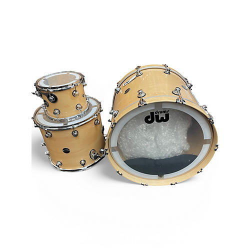 Used DW 3 Piece Performance Series Natural Drum Kit Natural - musicians--Friend