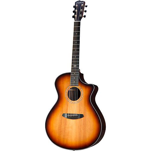 Breedlove Premier Redwood-East Indian Rosewood Concerto CE Acoustic-Electric Guitar Edge Burst - musicians--Friend