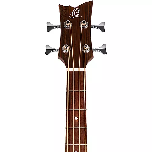 Ortega D7E 4-String Acoustic/Electric Bass Guitar Satin Black - musicians--Friend