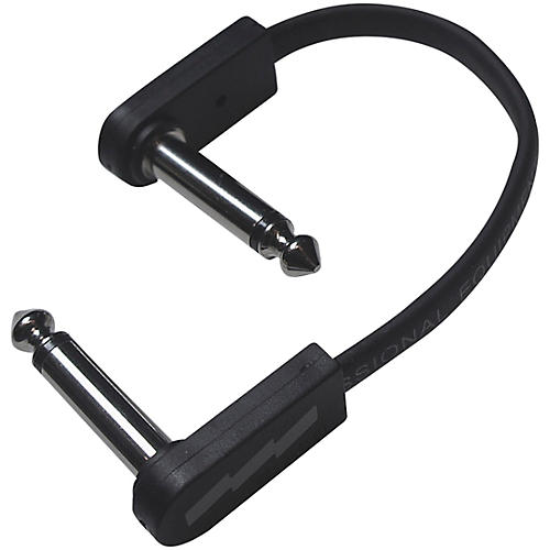 EBS PCF-DL Deluxe EBS Flat Patch Cable 23.62 inches Black and Silver - musicians--Friend