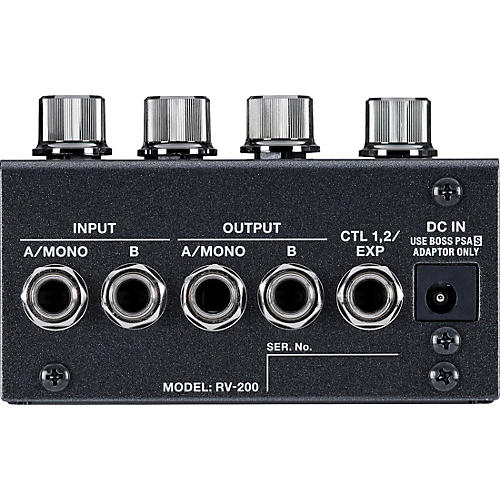 BOSS RV-200 Reverb Effects Pedal Black - musicians--Friend