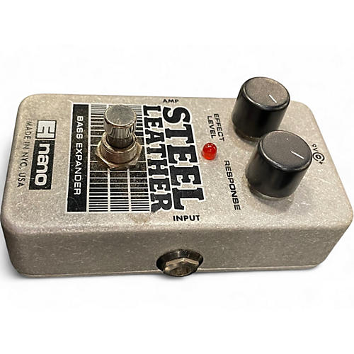 Used Electro-Harmonix Steel Leather Nano Bass Expander Bass Effect Pedal - musicians--Friend