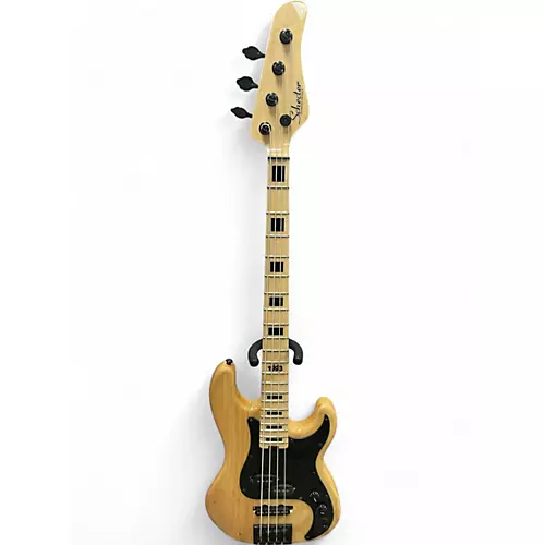 Used Schecter Guitar Research Justin Beck V Ani Natural Electric Bass Guitar Natural - musicians--Friend