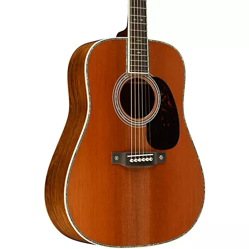 Martin Custom Shop 42 Style Sinker Redwood-Guatemalan Rosewood Dreadnought Acoustic Guitar Natural - musicians--Friend
