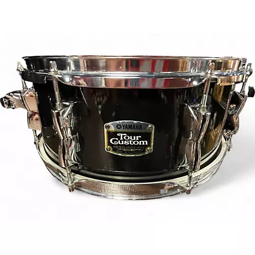 Used 1980s Yamaha 5 Piece touring custom Black Drum Kit Black - musicians--Friend