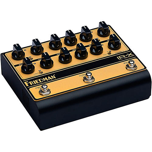 Friedman IR-X Dual-Tube Preamp DI+IR Dual-Channel 12AX7 Tubes Effects Pedal Black - musicians--Friend