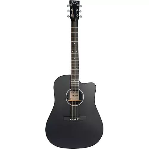 Martin DC-X1E Special X Series HPL Dreadnought Acoustic-Electric Guitar Black - musicians--Friend
